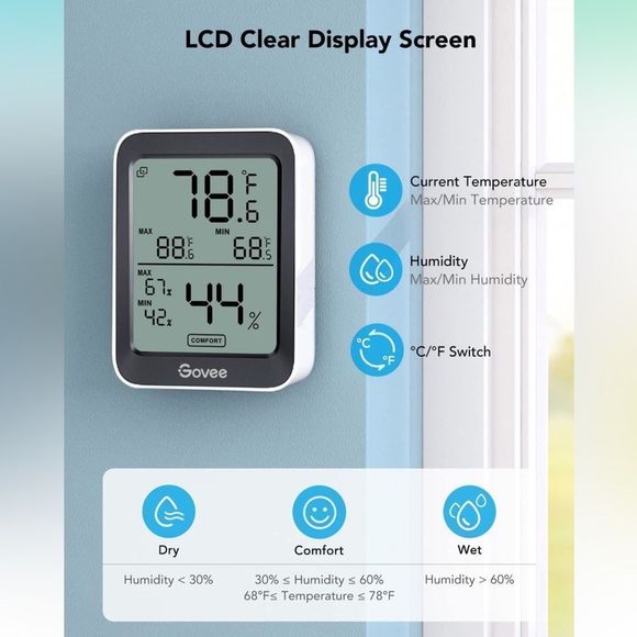 - 2 Govee Smart Thermo - Hygrometers NEW - Picture 6 of 8